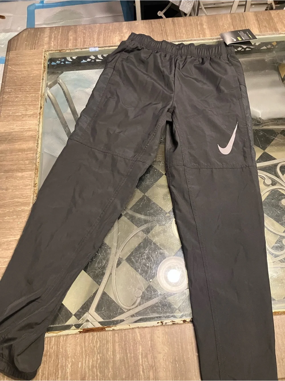 Nike Kids Slim Fit Black Athletic Joggers